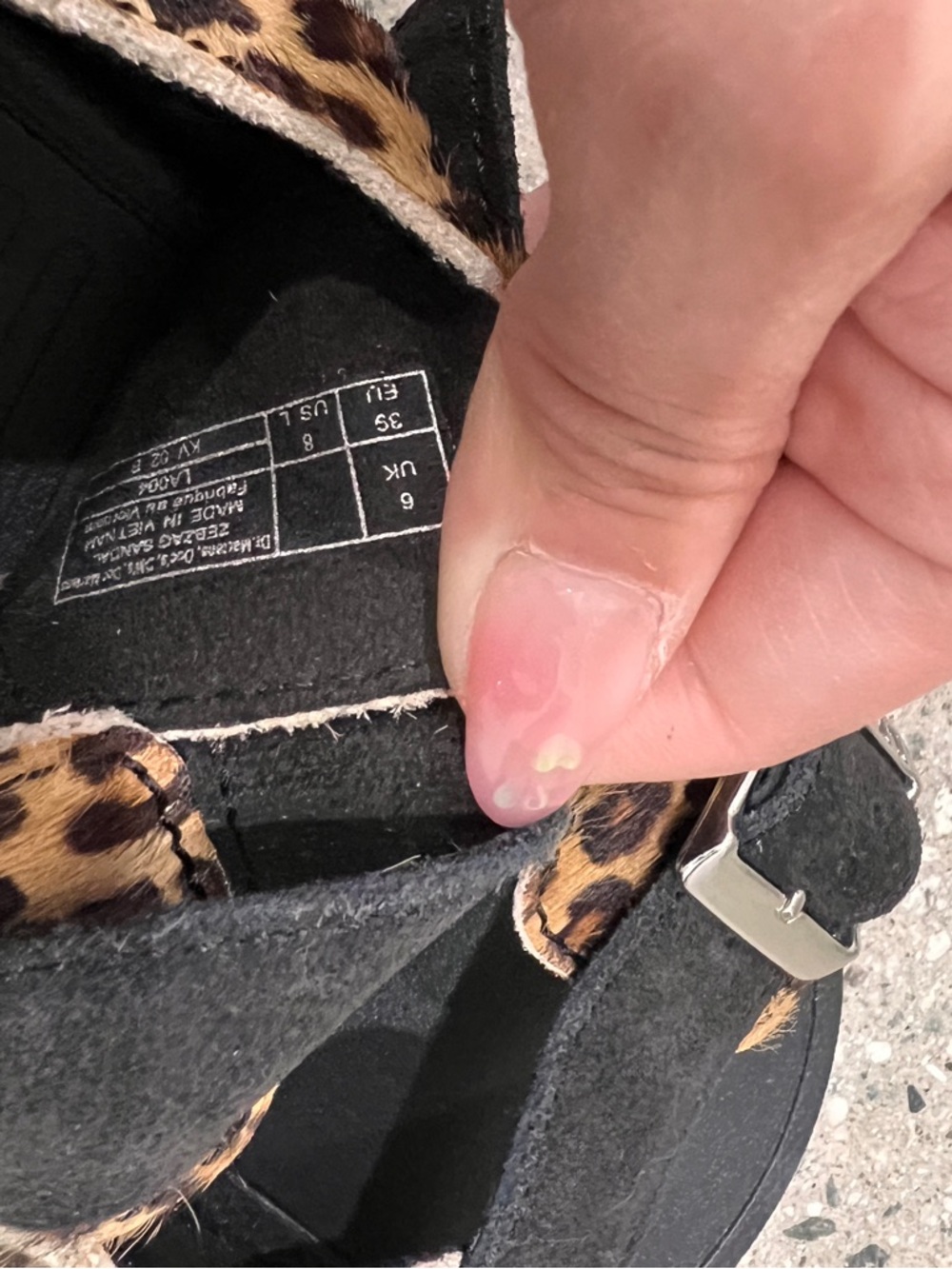 Dr. Martens 8 zebzag sandal Leopard Print Black Sandals - Picture 12 of 14